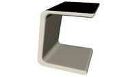 Upton Side Table in Walnut and Almond by Modloft