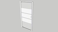 porta battente 80cm Box doccia satinato
