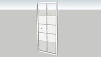 porta pieghevole 80cm Box doccia satinato