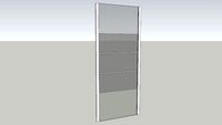 Lato fisso 80cm Box doccia satinato