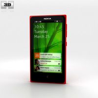 Nokia X Red3d model