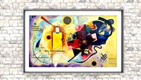 Yellow-Red-Blue - Kandinsky painting (V-Ray ready)
