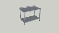 Worktable w./bottom shelf