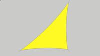 Premium Right Triangle Shade Sail 18'x18'x25.5'