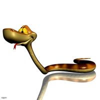 Cartoon Snake Rigged3d model