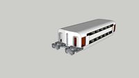 TGV SNCF duplex DD 2nd class trailer car ver