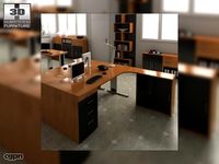 Office Set 163d model