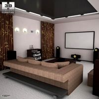 Home theatre set 53d model