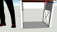 X FRAME NIGHT STAND