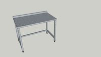 Worktable w./out bottom shelf