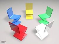 Acrylic Chair3d model