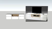 scandinavian TV commode