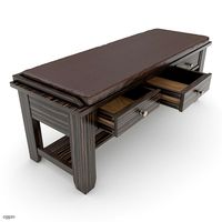 Storage Bench with Cushion 053d model