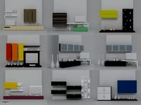 Italy furniture - Europeo - Format 20093d model