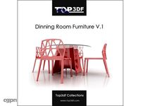 Top3df Collections: Dinning Room Furniture v.13d model