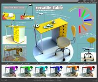 Table versatile japanes style 002 furniture decor3d model