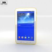 Samsung Galaxy Tab 3 Lite Yellow3d model