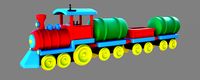 Toy train3d model