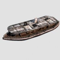 old cargo ship 033d model