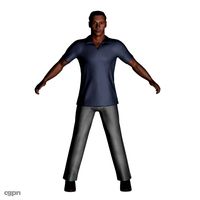 Young Black Man3d model