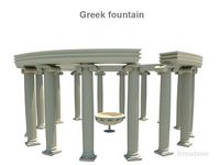 Greek fountain3d model