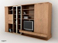 Brown Library3d model