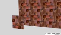 Metal Bronze 3D Cubes VRAY