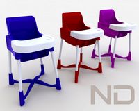 Baby High Chair - 013d model