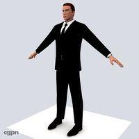 Realistic Male with Clothes3d model