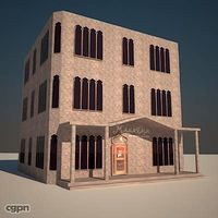 Textured Building 103d model