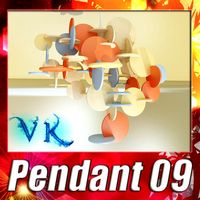 Modern Pendant Lamp 093d model