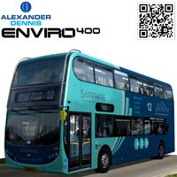 Alexander Dennis Enviro 400 Sapphire route 123d model