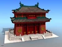 Chinese Architecture 123d model