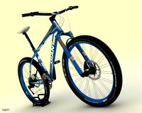 Mountain Bike Giant XTC Blue3d model