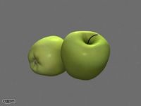 Green Apple3d model