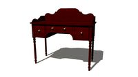 Regency Bow Front Dressing Table