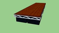 4' x 16' STARR Floating Truss Dock Section.skp