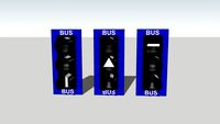 Blue-backplated Bus transit signals (Quebec)