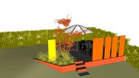 Garten komplett mit vielen Komponenten für die Gestaltung des Gartens