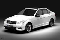 2012 Mercedes Benz C63 AMG3d model