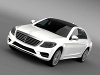 AMG Mercedes Benz S 500 Plug In Hybrid W222 20143d model