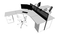 SDI - Duplex Module desk ( long )