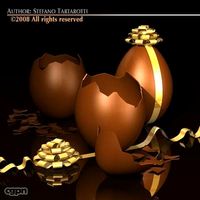 Chocolate eggs3d model