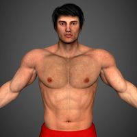 Realistic Bodybuilder Man3d model