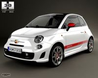 Fiat 500 Abarth 20123d model