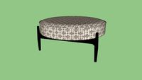 Jens Risom Ottoman by Ralph Pucci International