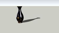 vase empire bleu nuit