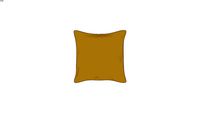 VENEZIA - Coussin en velours jaune moutarde 45x45