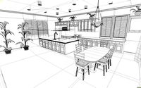 Kitchen3d model