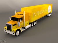 Low poly truck3d model